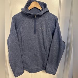 Columbia 1/4 zip hooded fleece sweatshirt